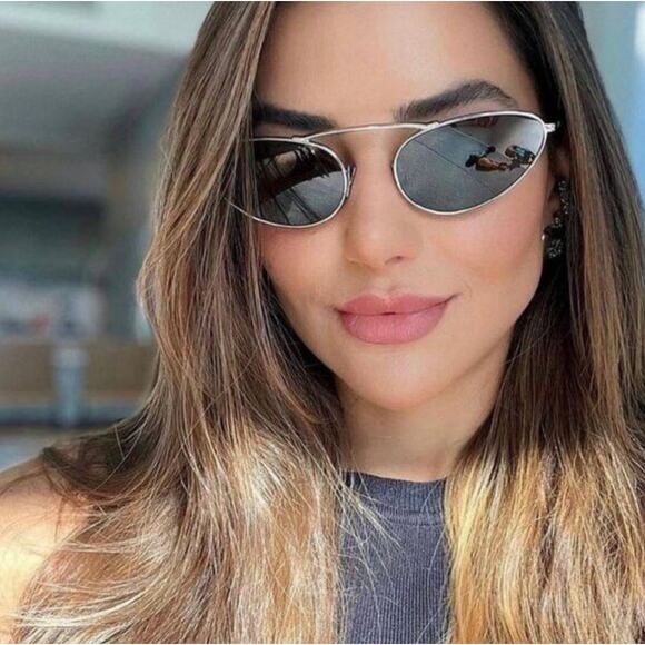 NEW Saint Laurent SL538 Silver Grey Metal Sunglasses - Picture 1 of 8